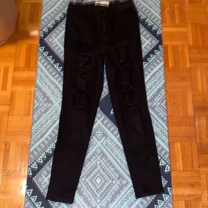 Black ripped jeans from Garage (size 5)